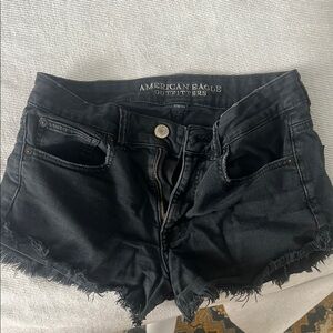 American Eagle Outfitters Black Denim Shorts